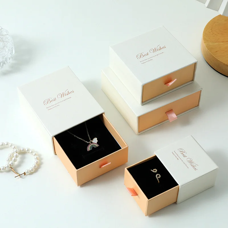 Pink Drawer Gift Box Jewelry Ring by PacksFactory
