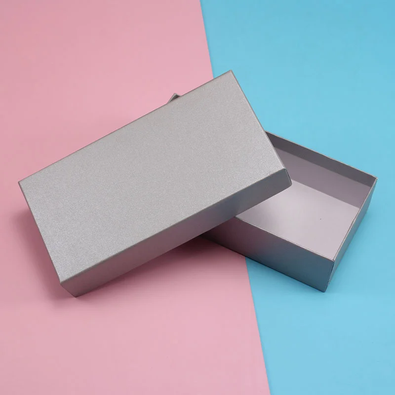 Silver Lid And Base Packaging Box Gift by PacksFactory