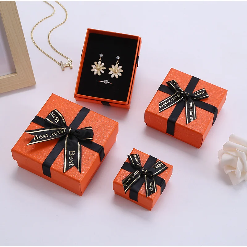 Blue Lid And Base Box Gift Box Jewelry by PacksFactory