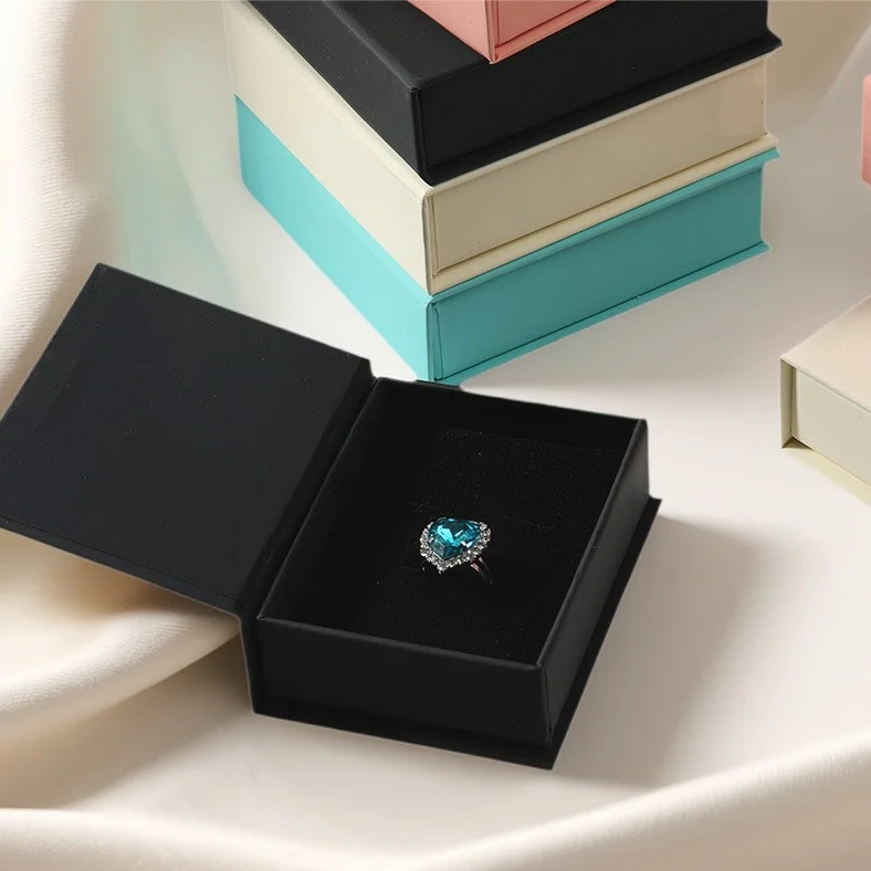 Magnetic Closure Packaging Box Gift Jewelry Ring by PacksFactory