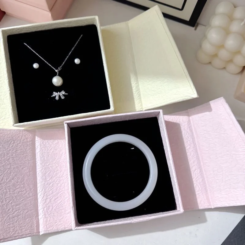 Magnetic Closure Packaging Box Jewelry Ring Necklace by PacksFactory