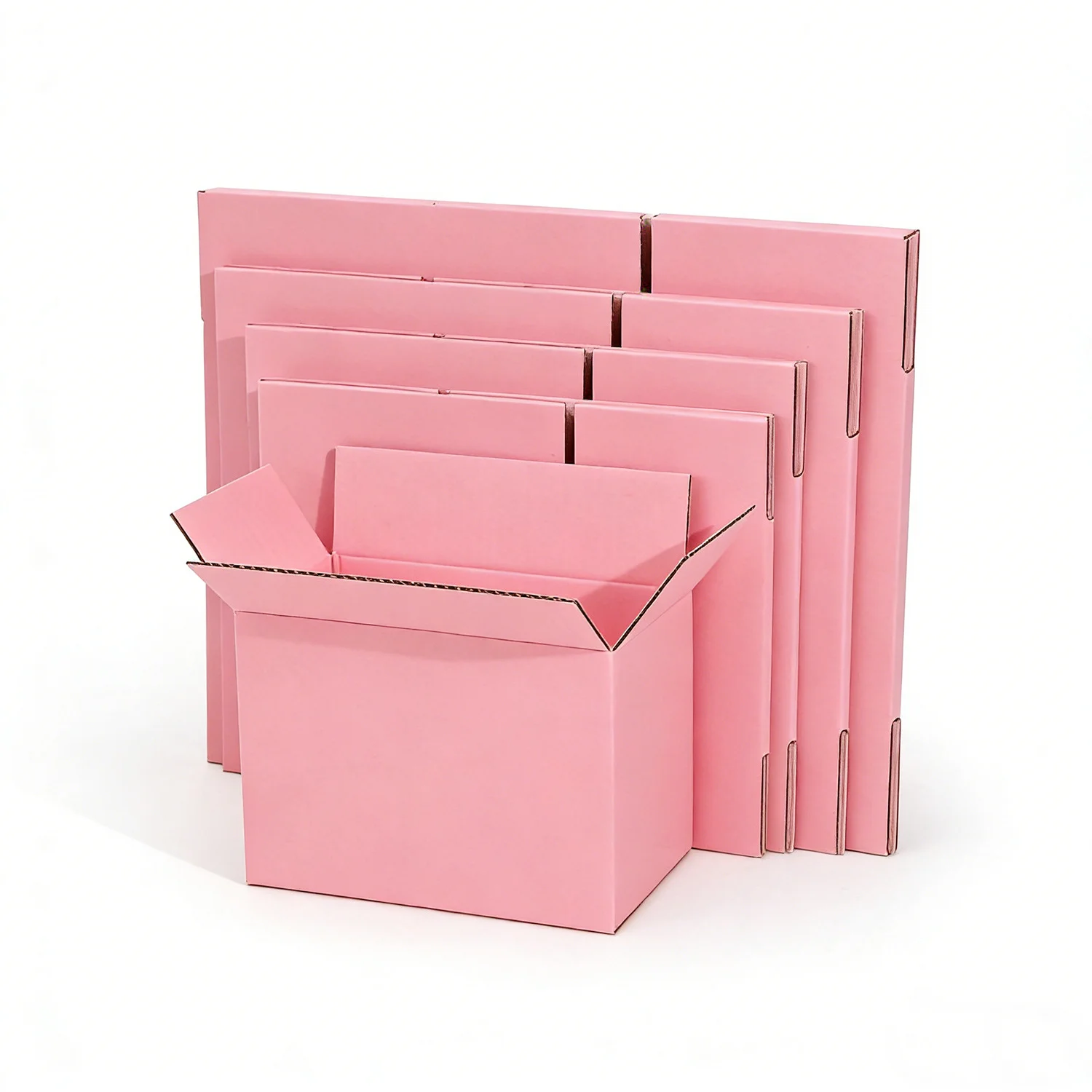 Corrugated Pink Shipping Carton Packaging Box by PacksFactory