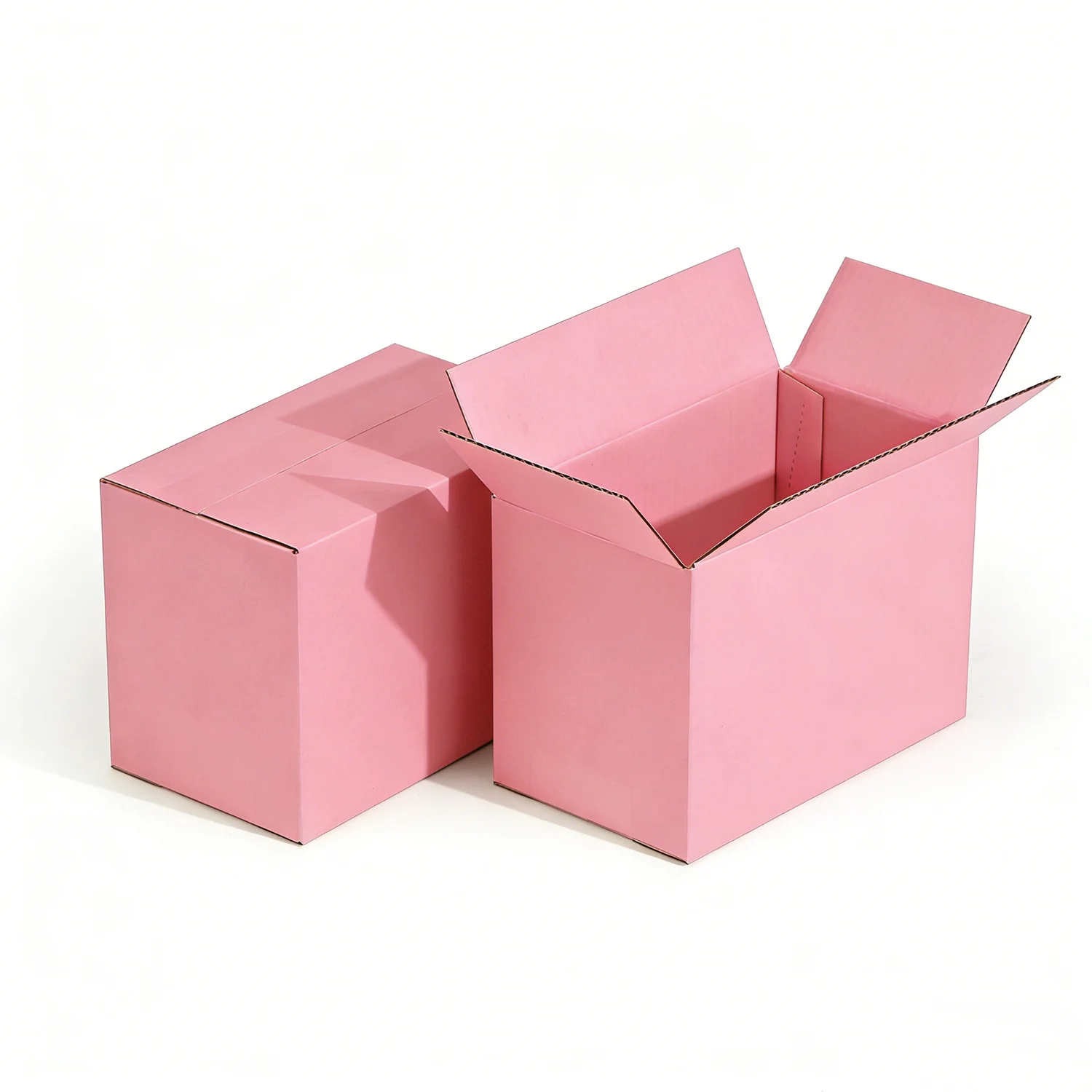 Corrugated Pink Shipping Carton Packaging Box by PacksFactory