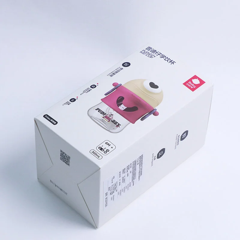 White Cardboard Tuck End Auto Bottom Box Cup by PacksFactory