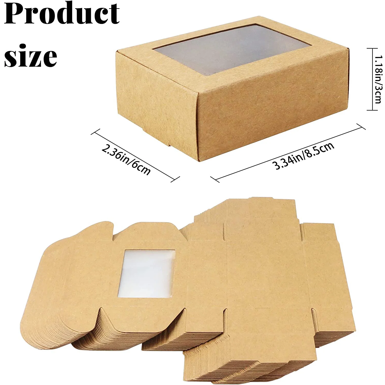 Kraft White Cardboard Window Mailer Box by PacksFactory