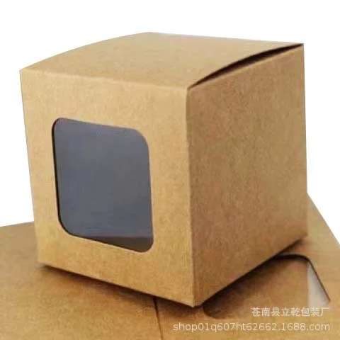 Kraft Window Clear Window Packaging Box by PacksFactory