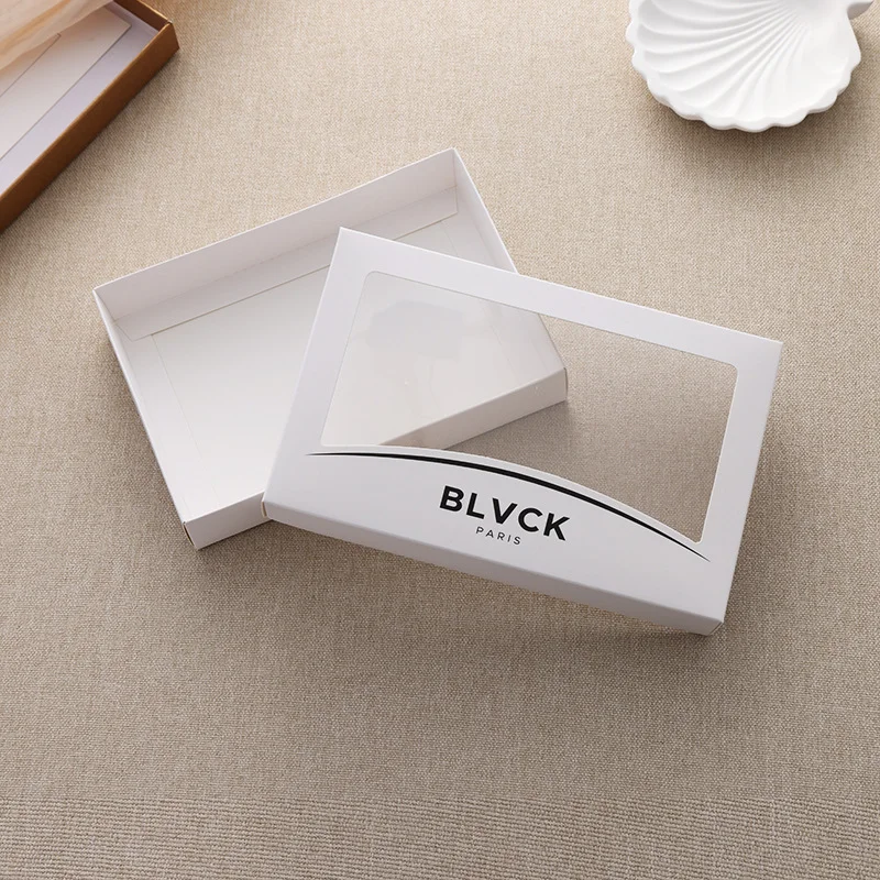 Lid And Base Window Packaging Box Socks by PacksFactory